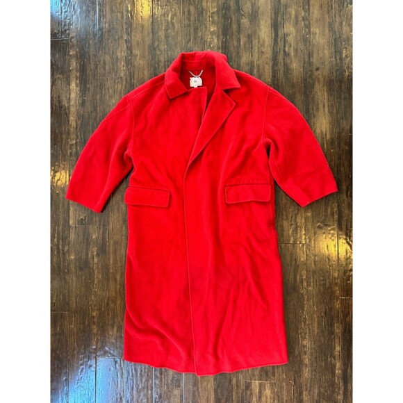 Banana Republic Oversized Double-Faced Wool Red Cape Trench Coat XL NWOT - Picture 6 of 10